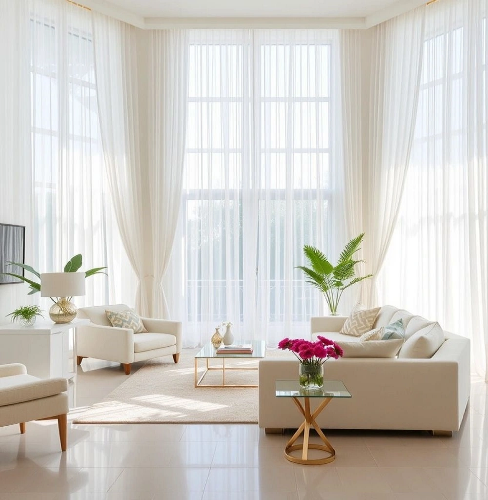 Sheer Curtains for Living Room