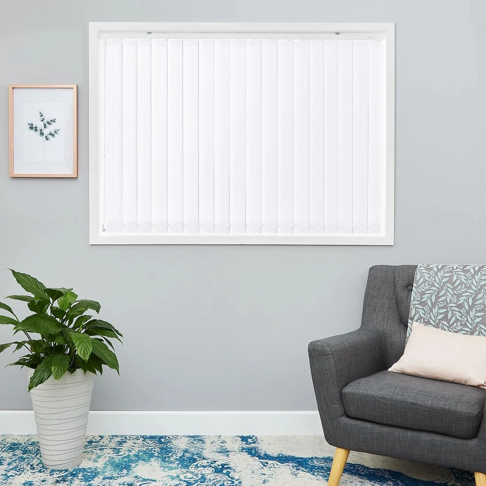 white blinds