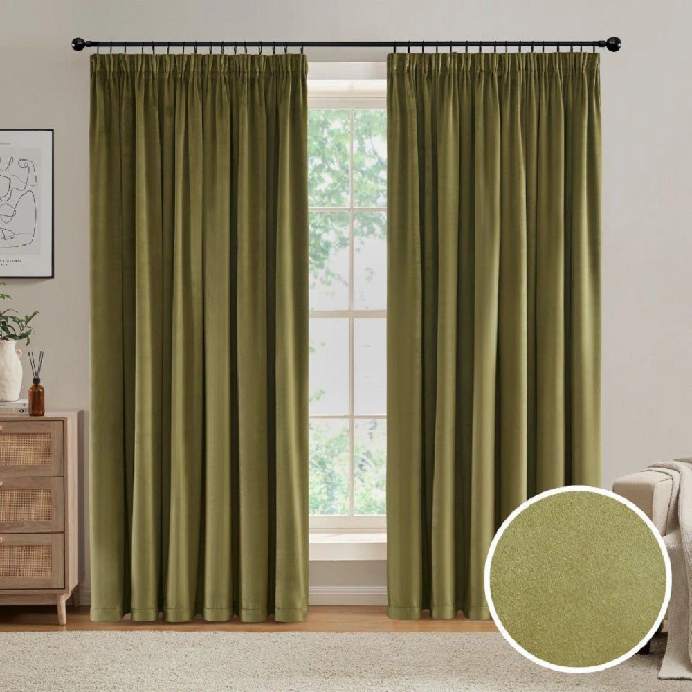 Olive Green Blackout Curtains