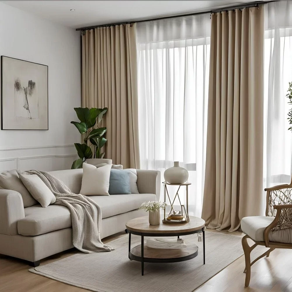 Blackout curtains for living room