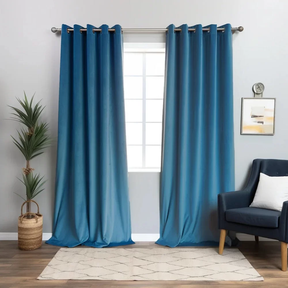 Blue Blackout Curtains