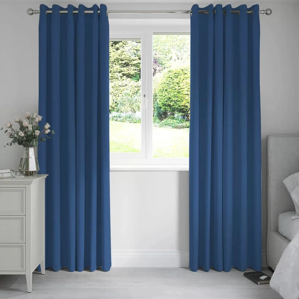 Blue Blackout Curtains
