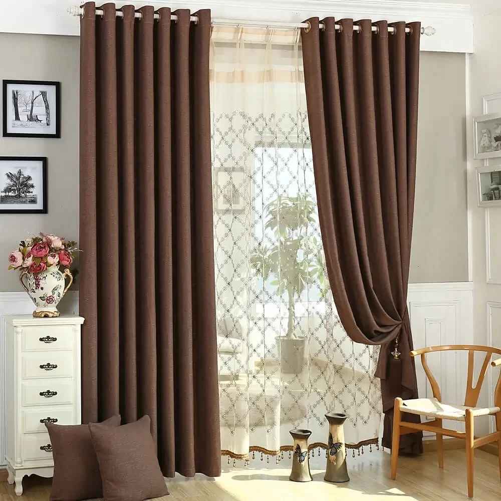 Brown Curtains