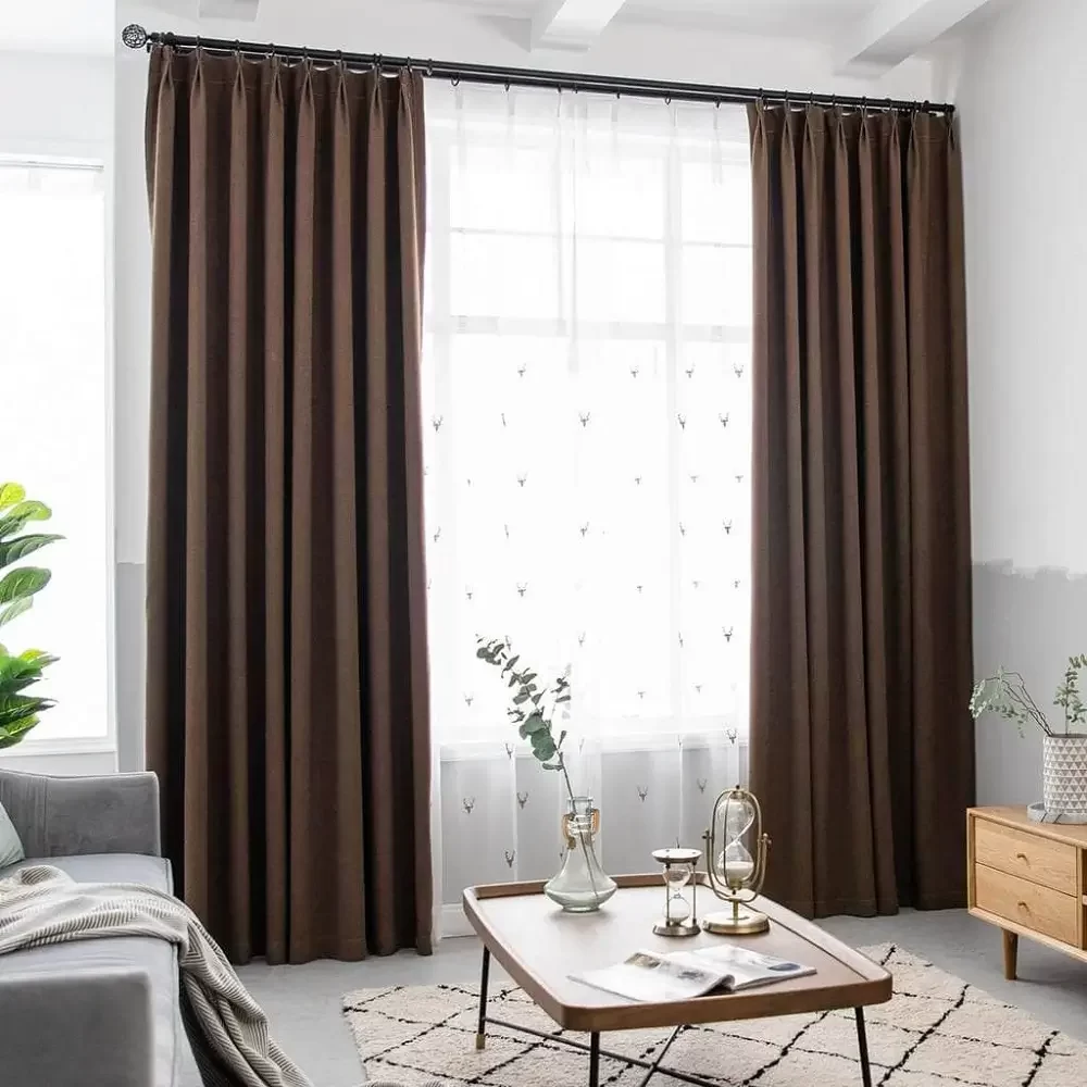 Brown Curtains