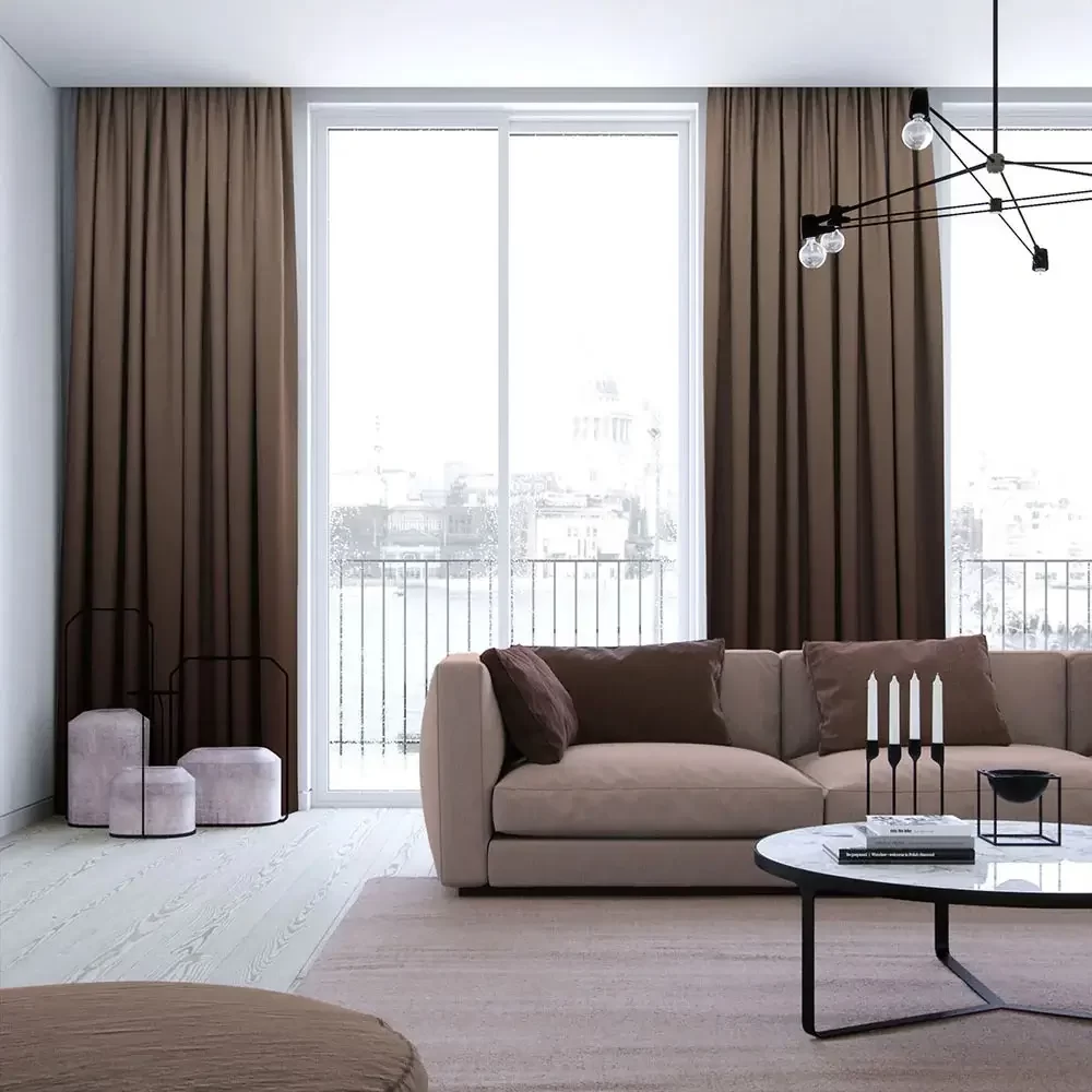 Brown Curtains