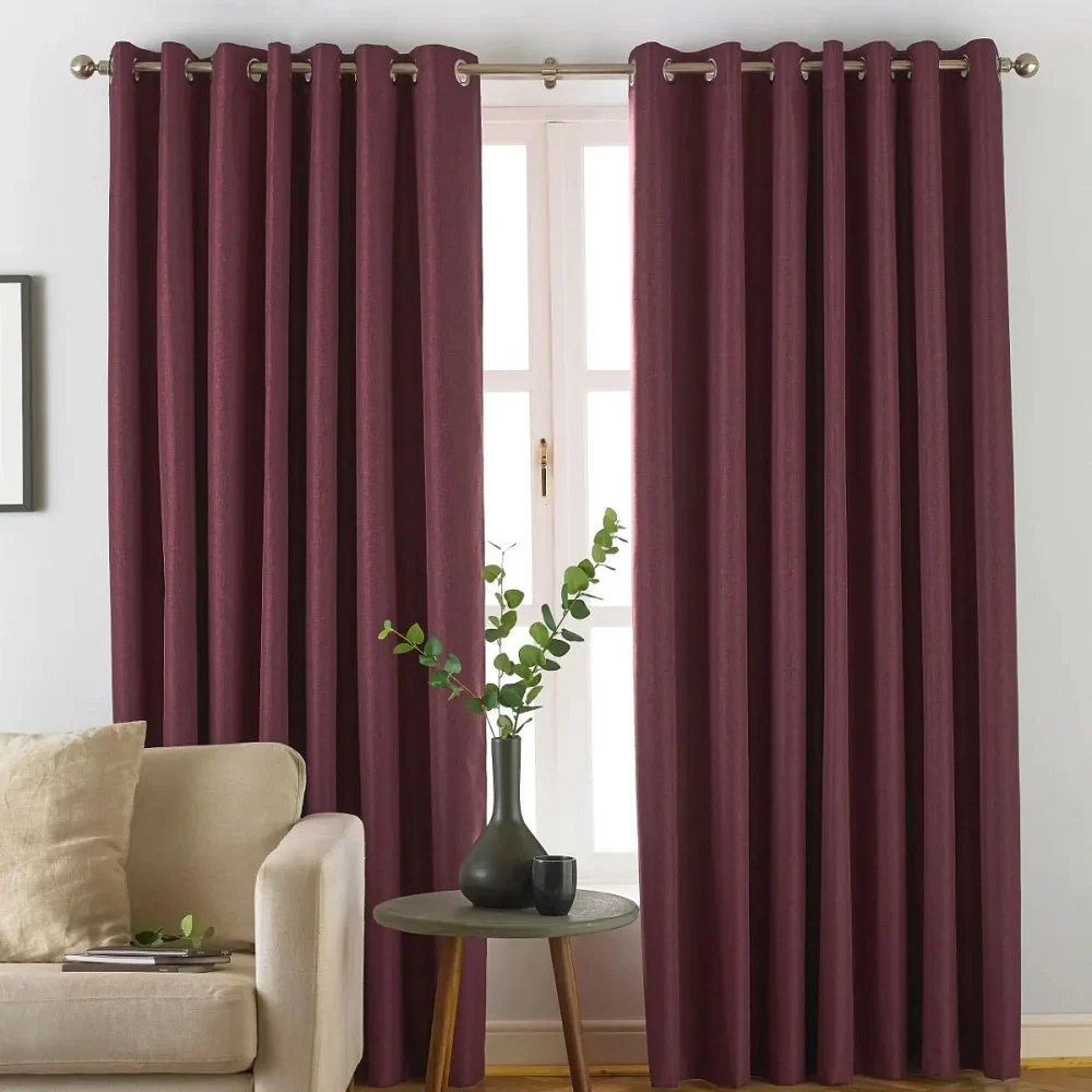 Burgundy Blackout Curtains