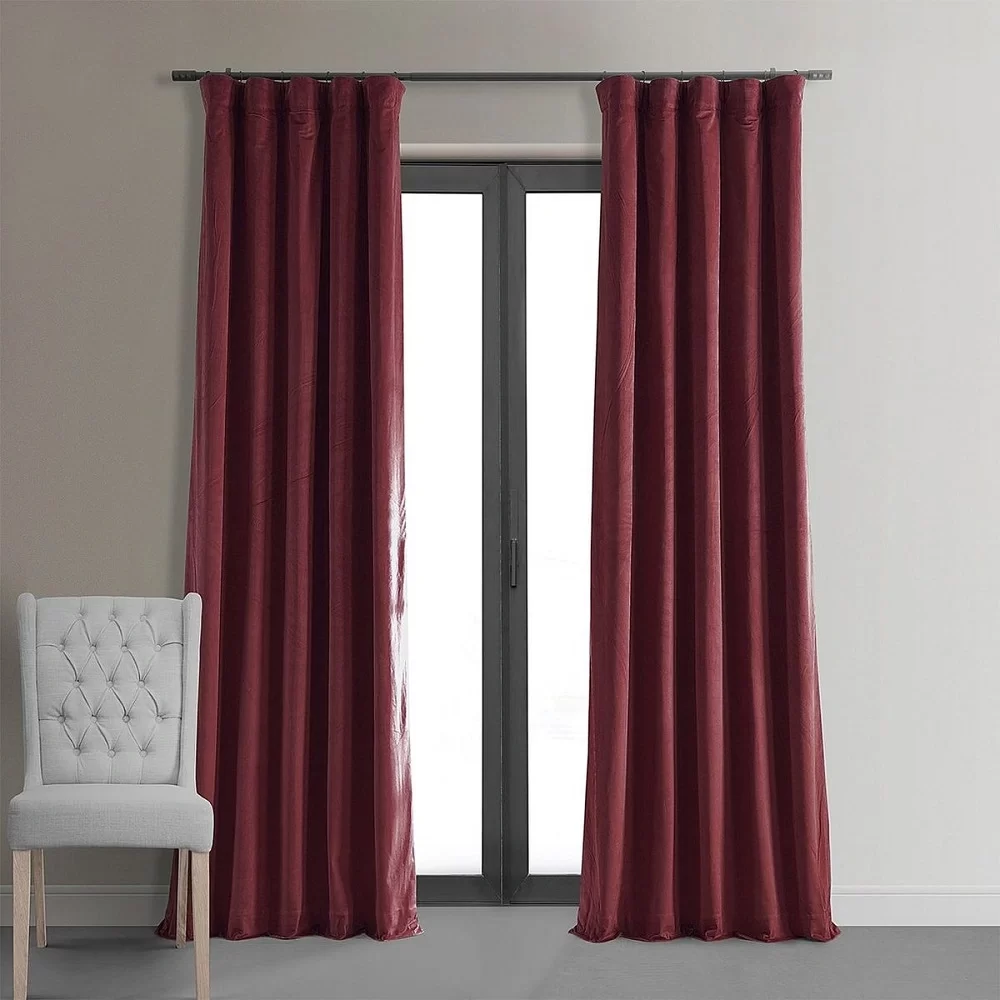 Burgundy Blackout Curtains