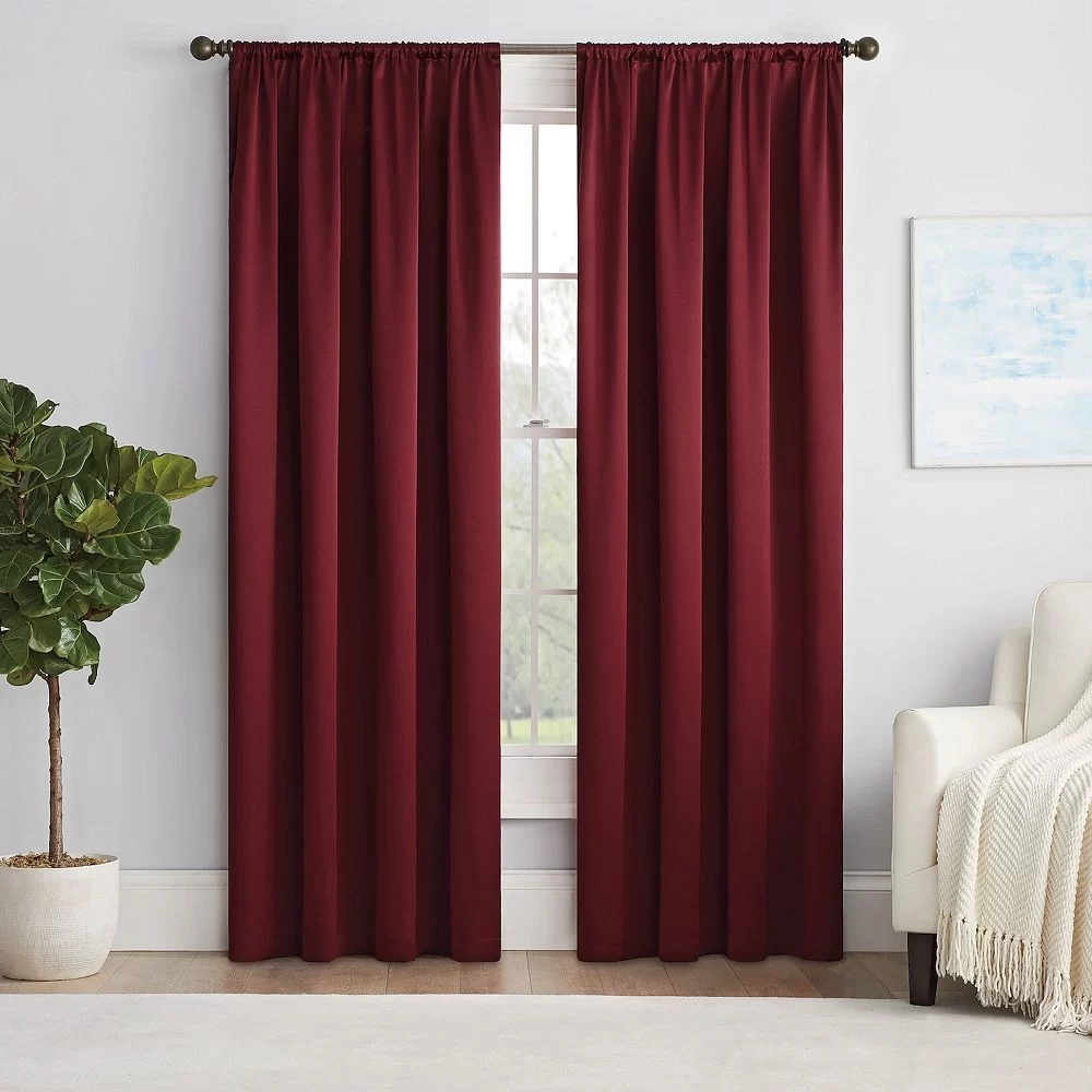 Burgundy Blackout Curtains