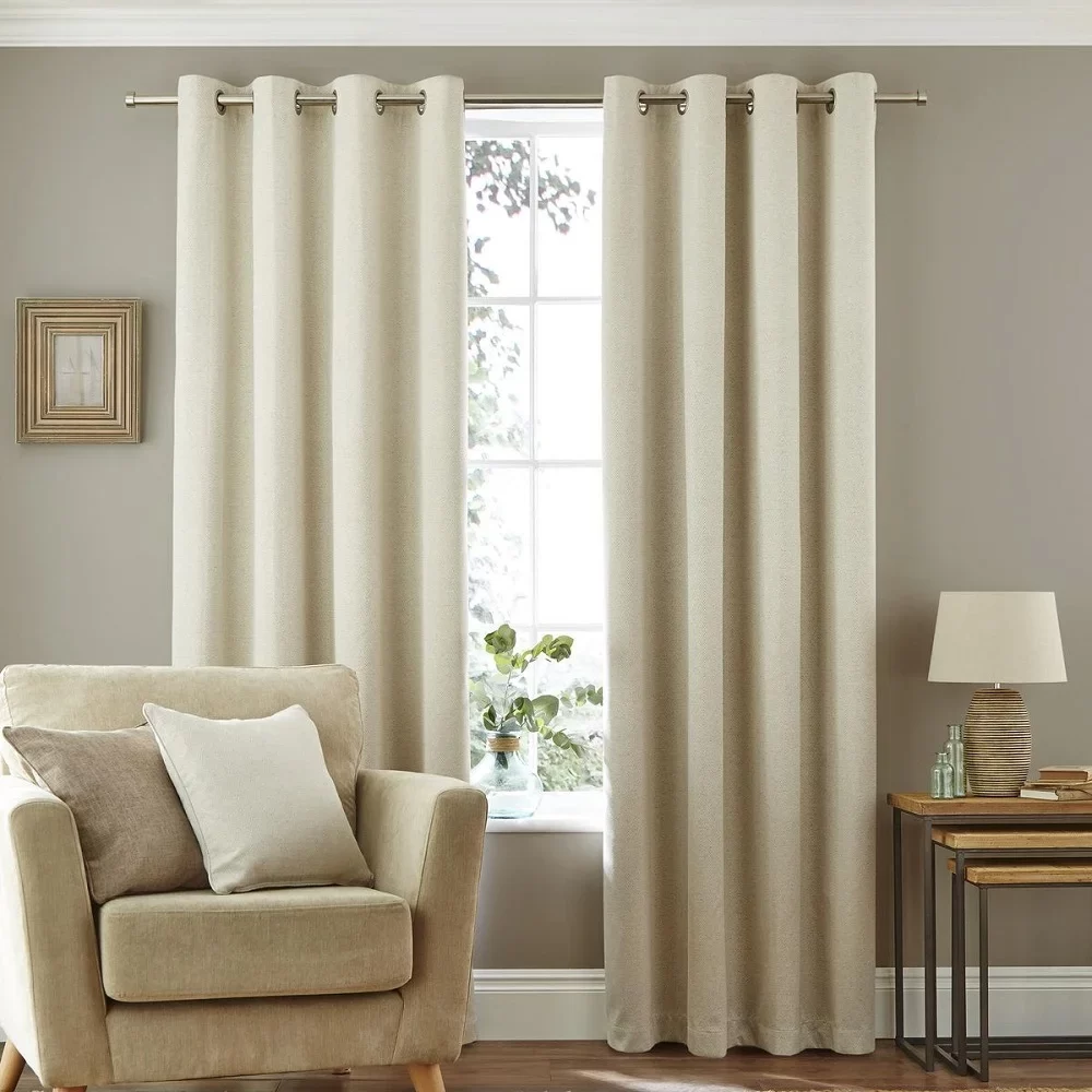 Cream Blackout Curtains