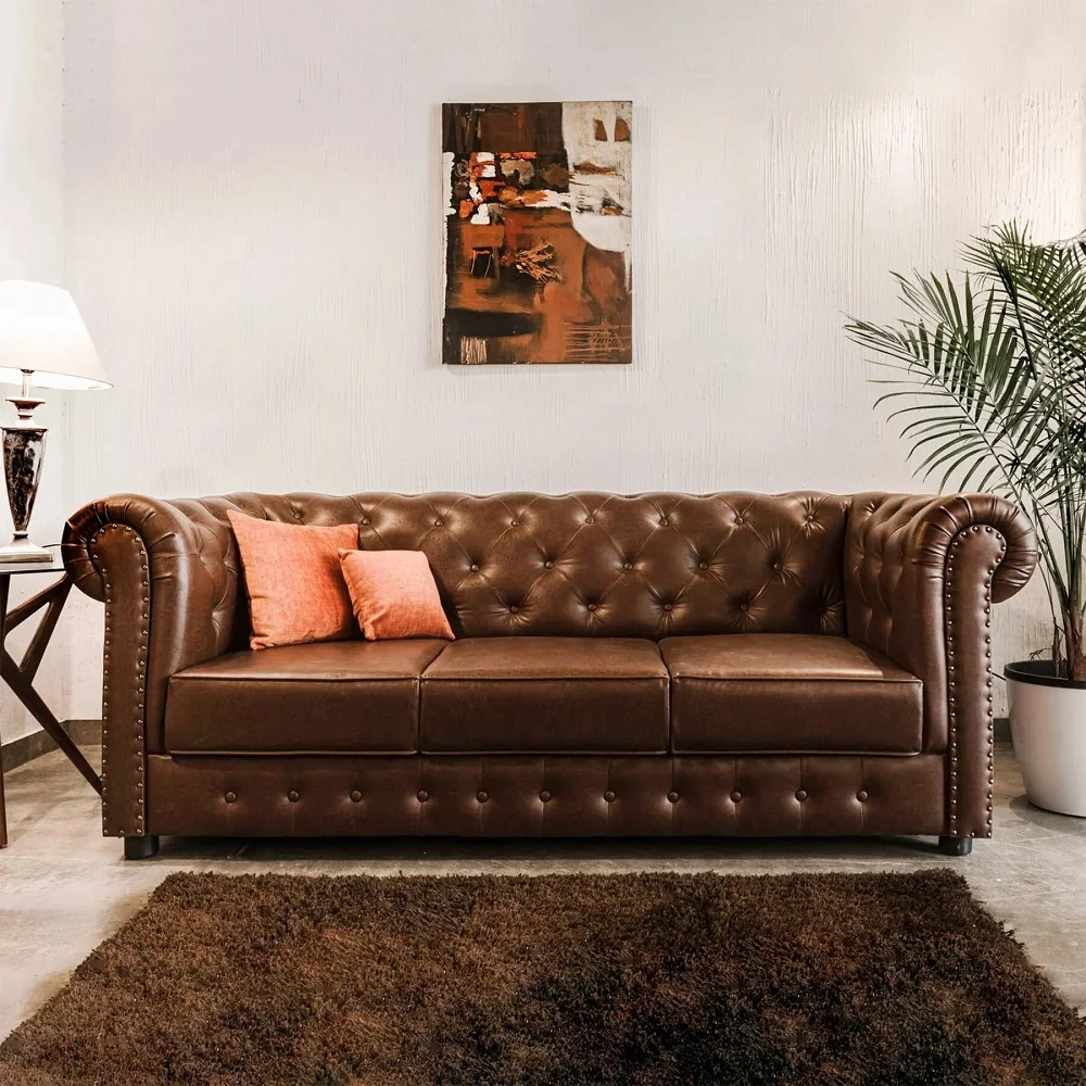 Custom Leather Couch