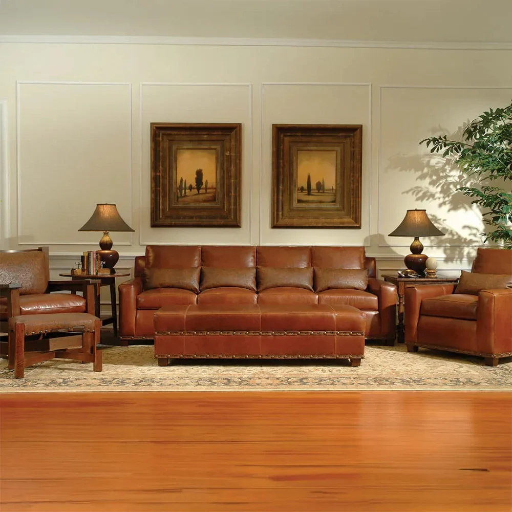 Custom Leather Couch