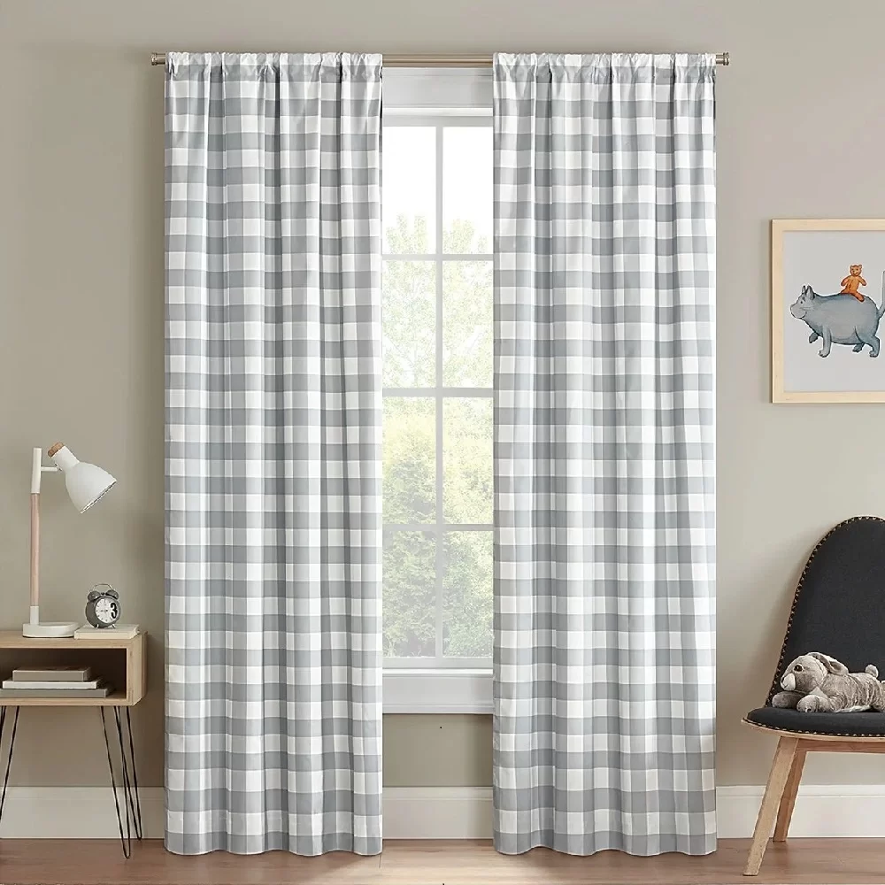 Gingham Blackout Curtains