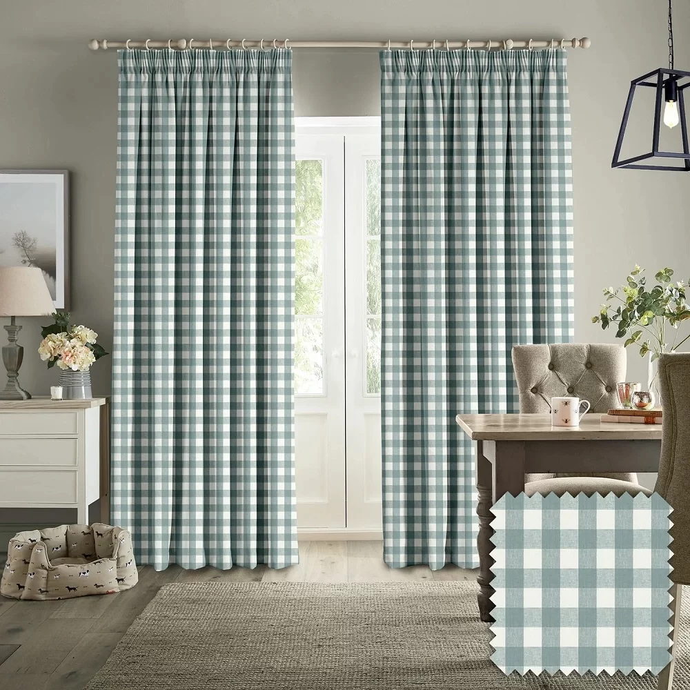 Gingham Blackout Curtains