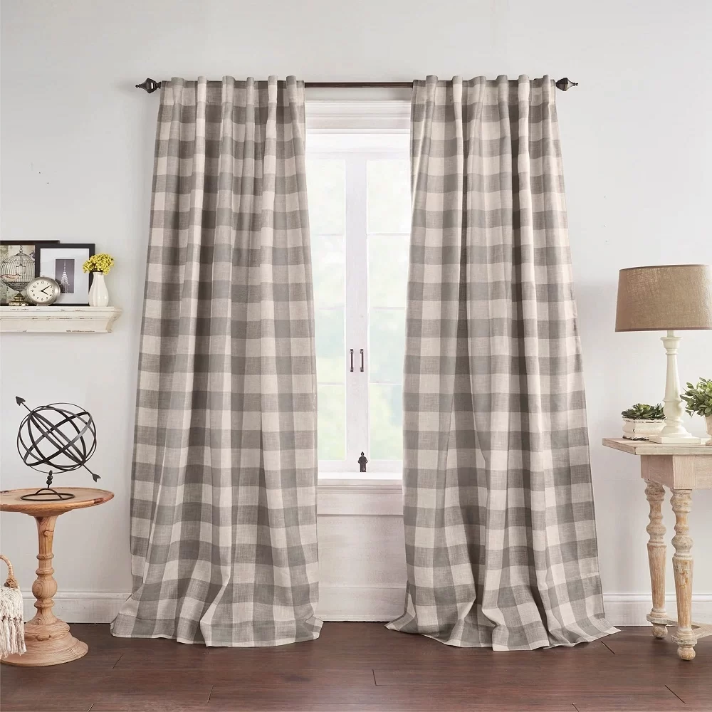 Gingham Blackout Curtains
