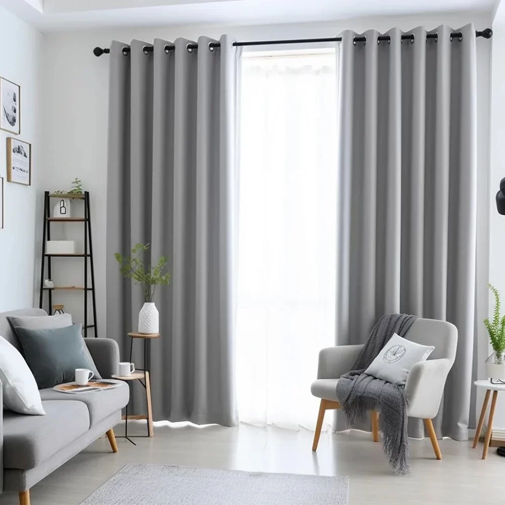 Grey Blackout Curtains