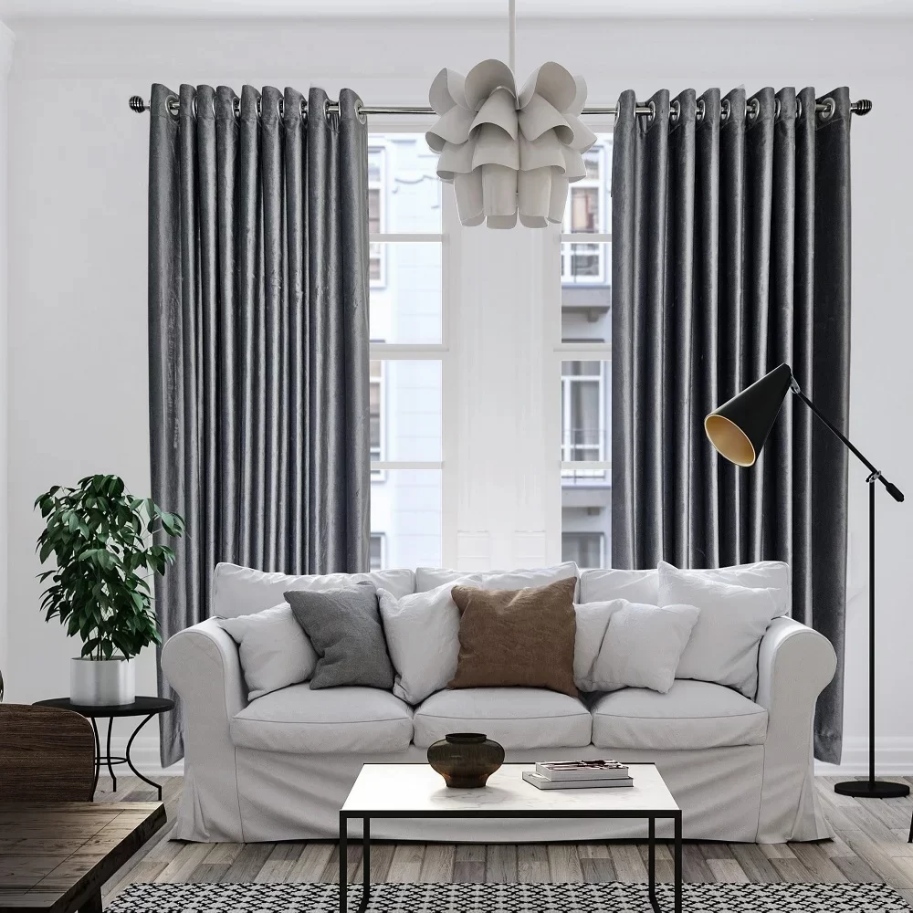Grey Blackout Curtains