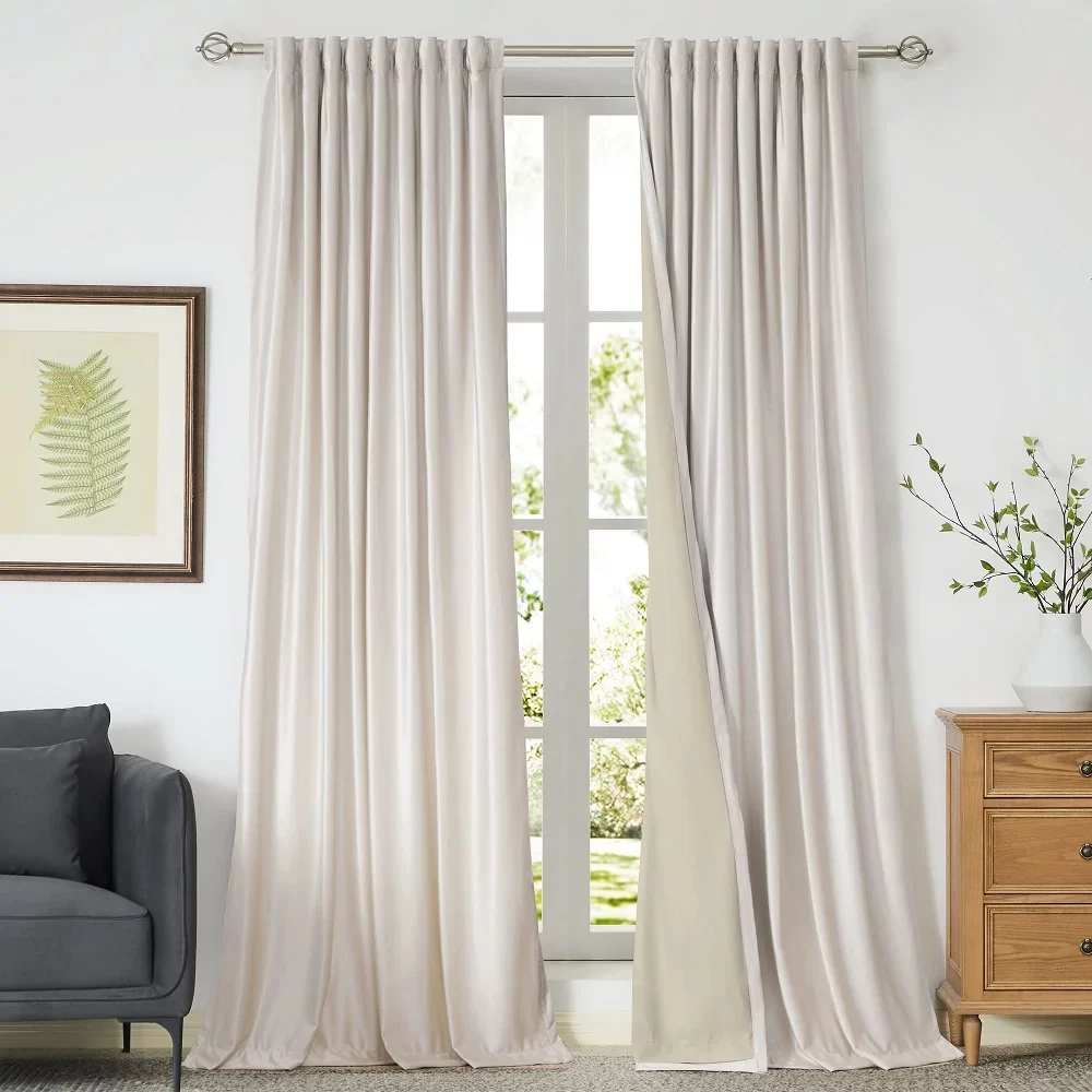 Ivory Blackout Curtains