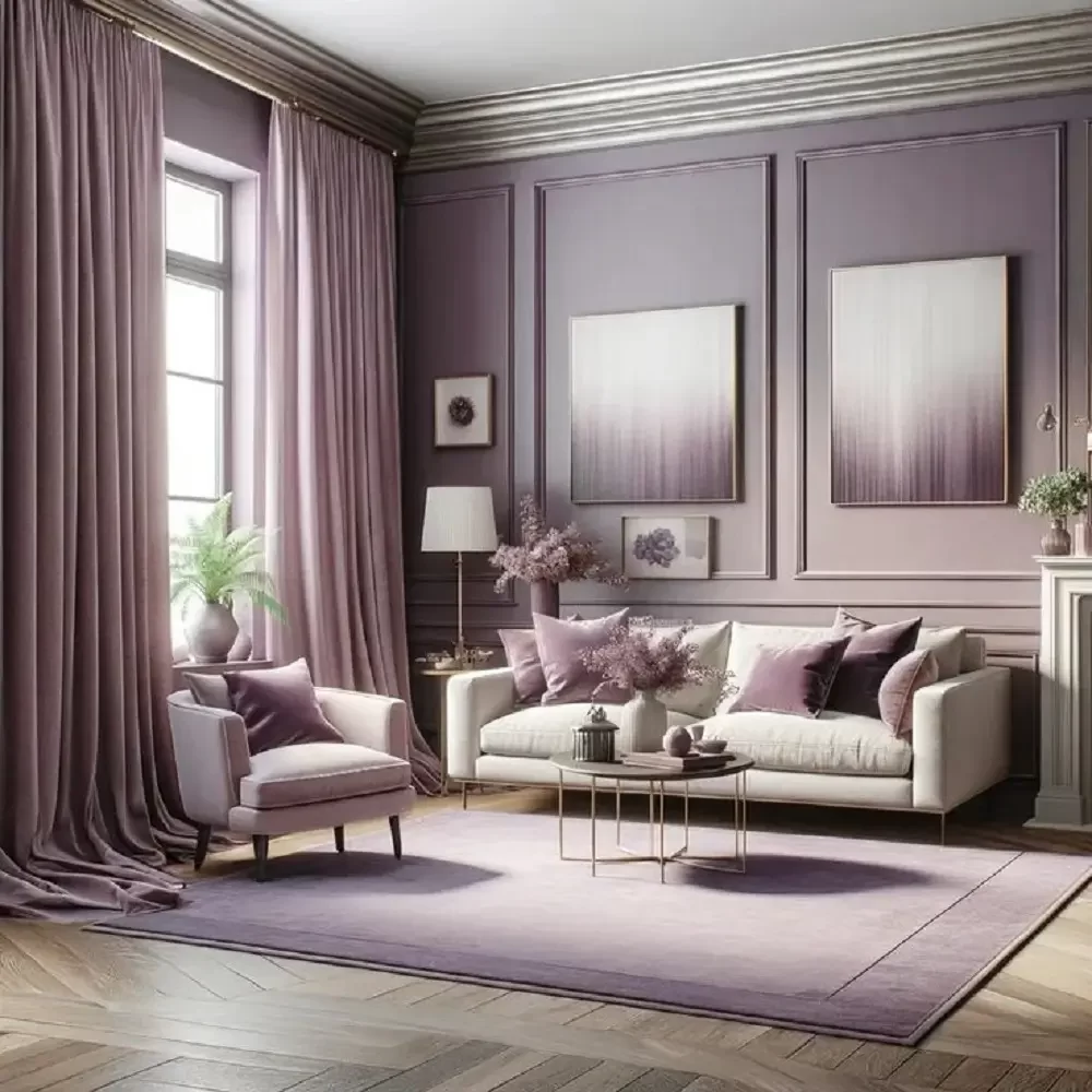 Mauve Curtains