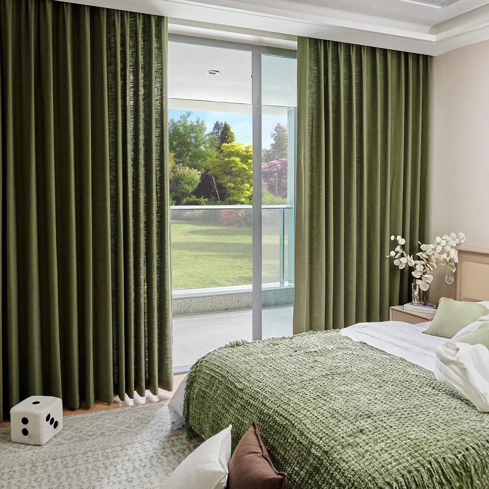 Olive Green Blackout Curtains