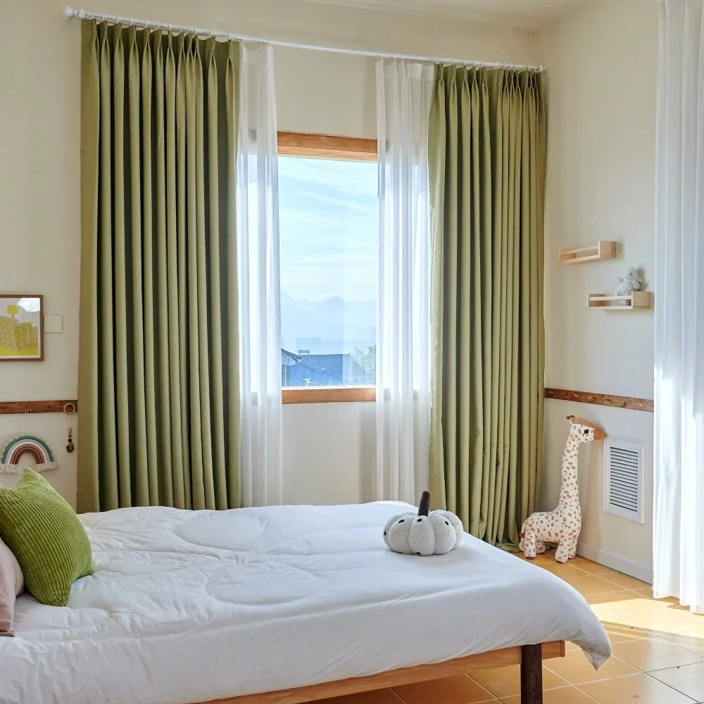Olive Green Blackout Curtains