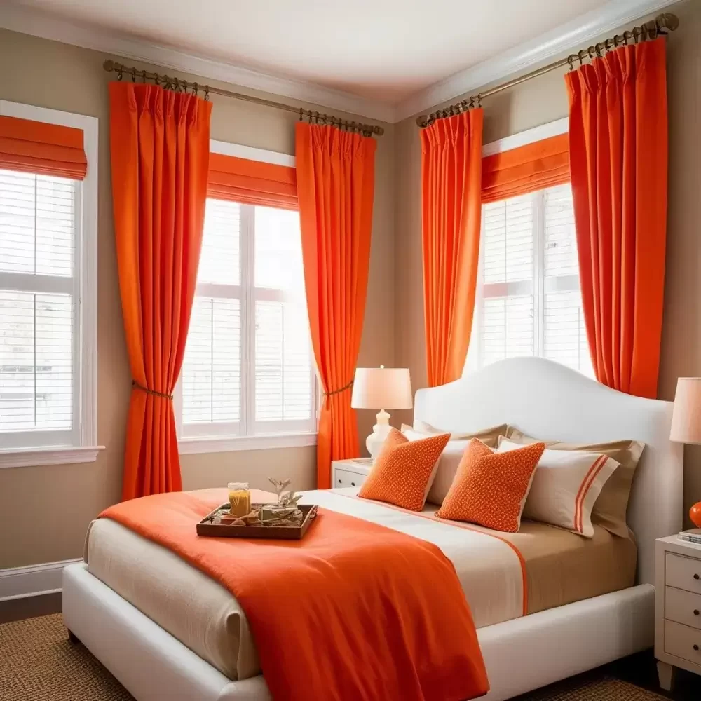 Orange Curtains