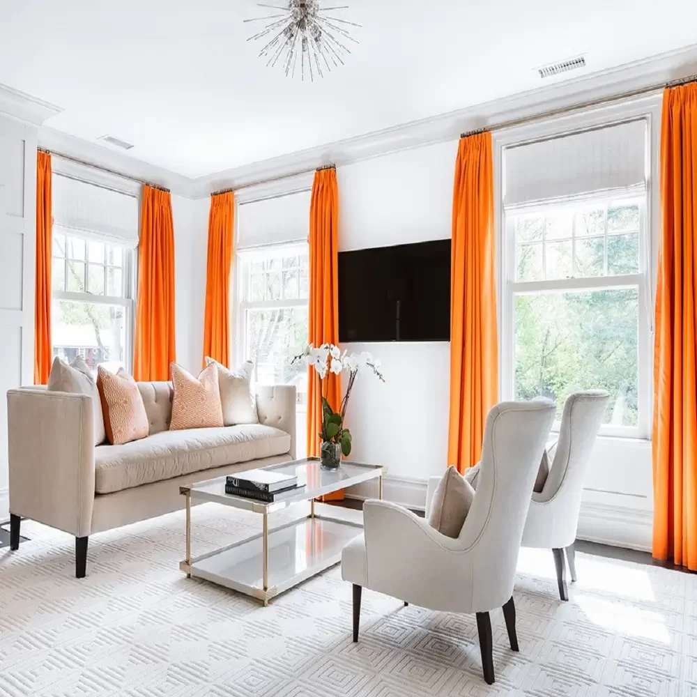 Orange Curtains