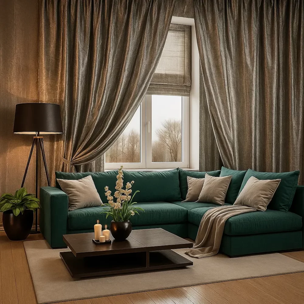 Residential Silk Curtains