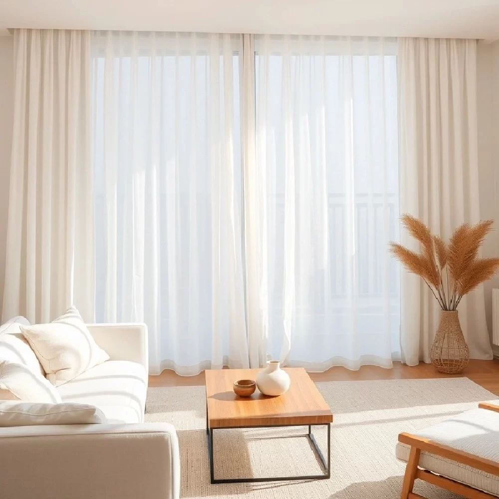 Sheer Curtains for Living Room