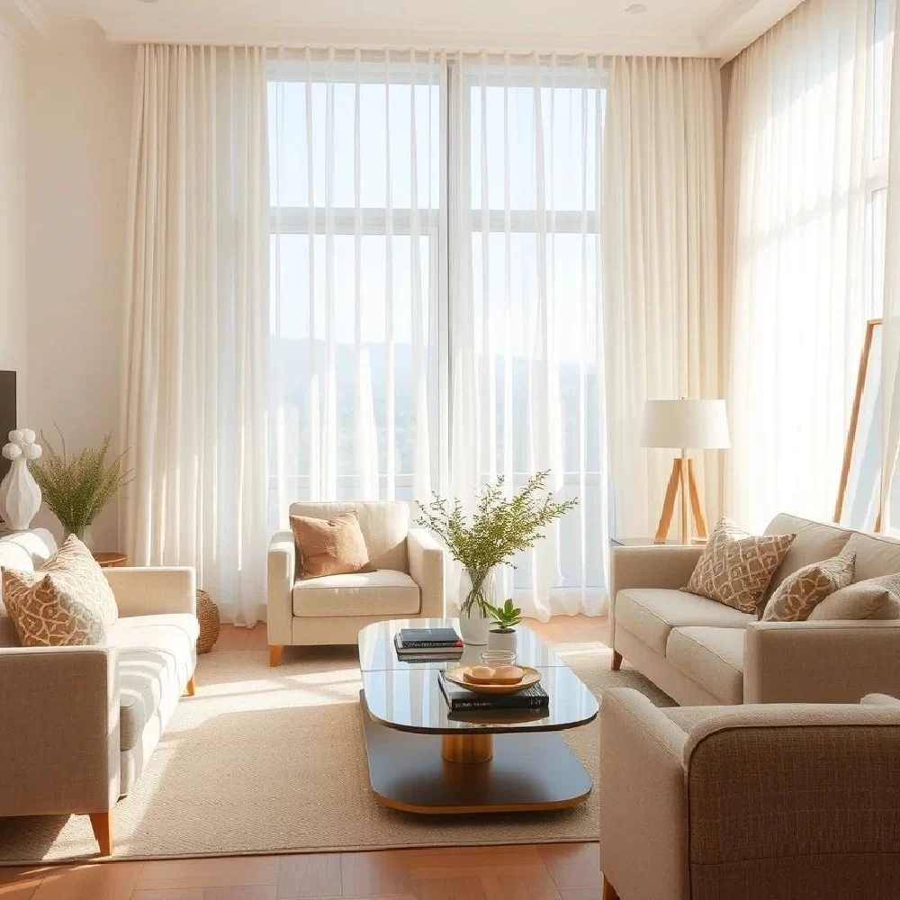 Sheer Curtains for Living Room