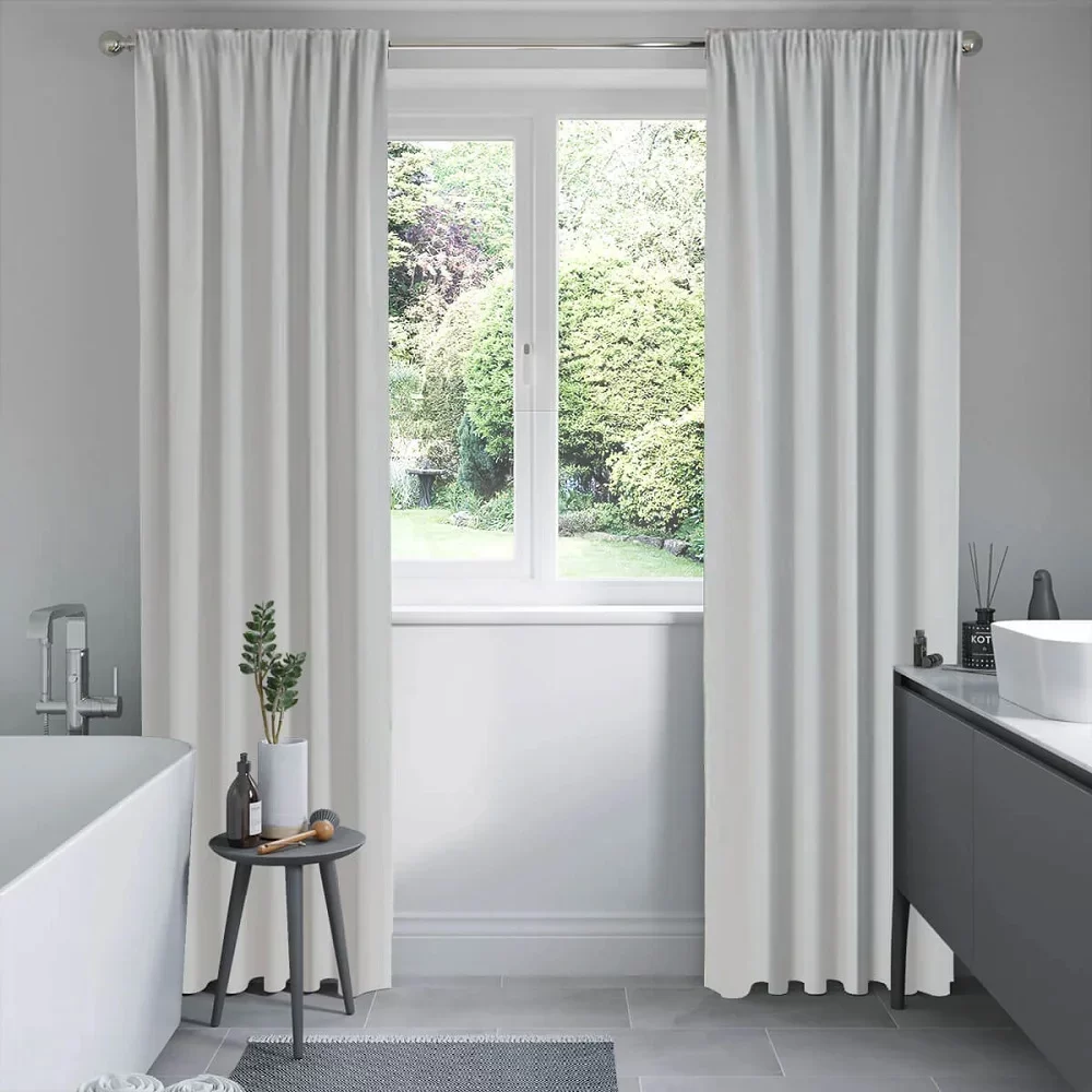 White Blackout Curtains