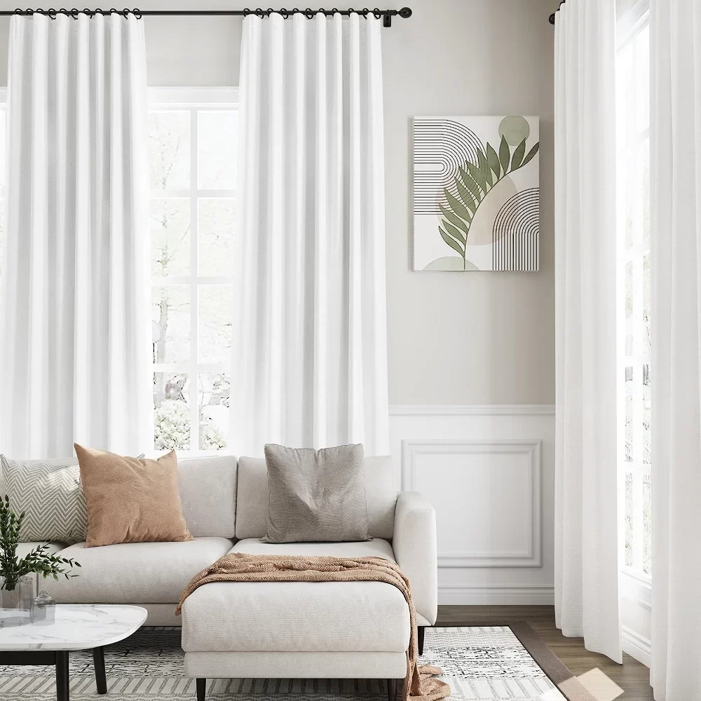 White Blackout Curtains