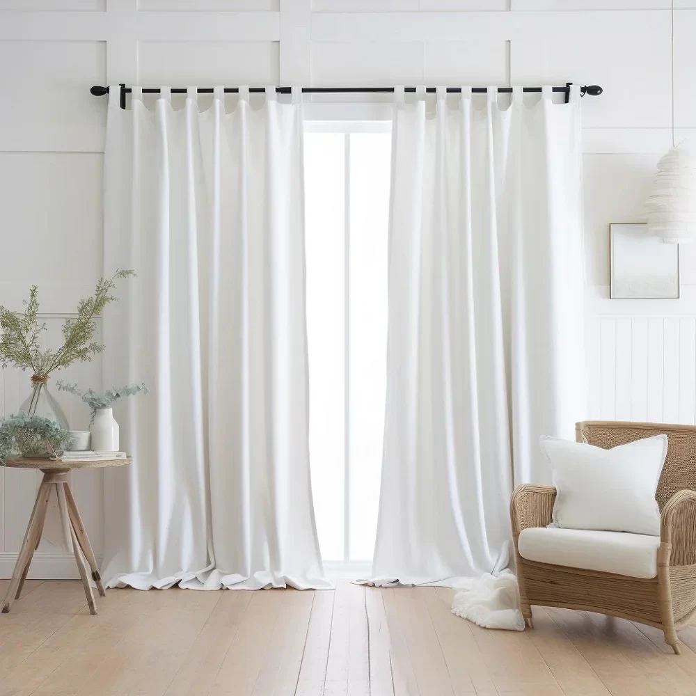 White Blackout Curtains