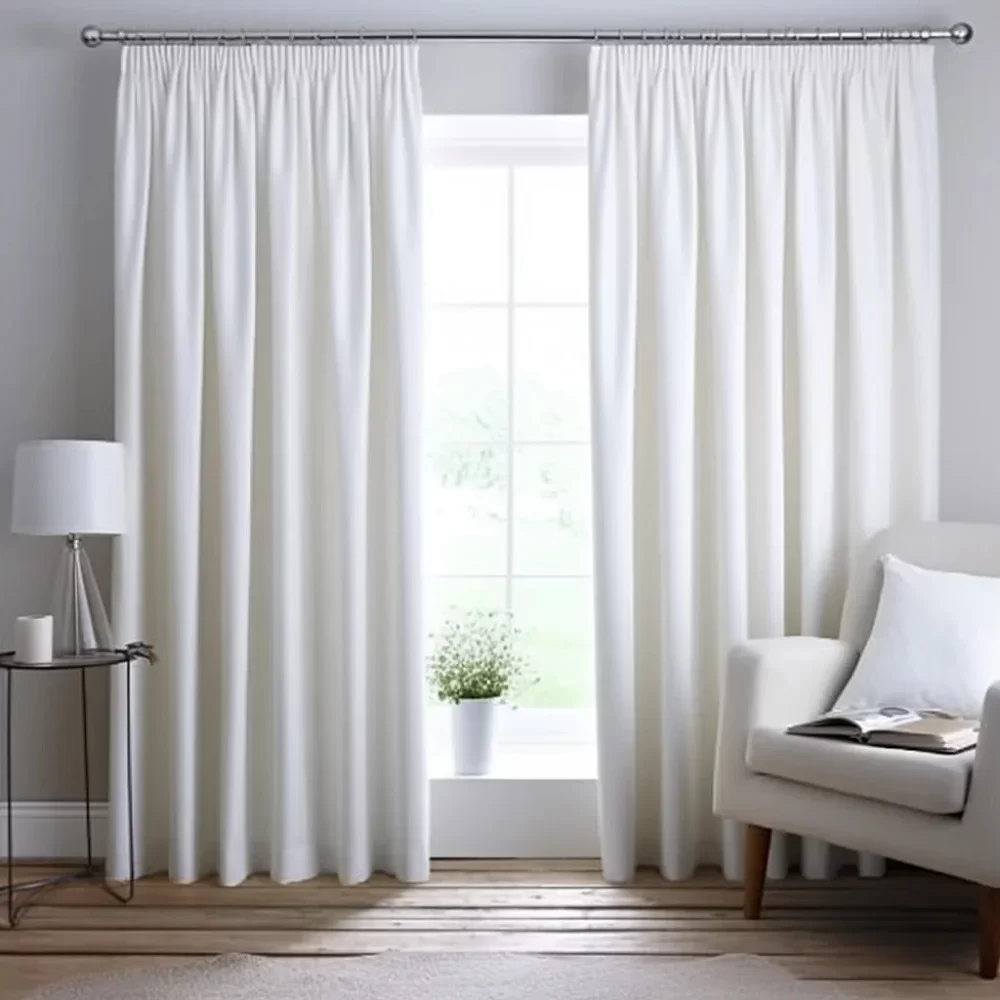 White Blackout Curtains