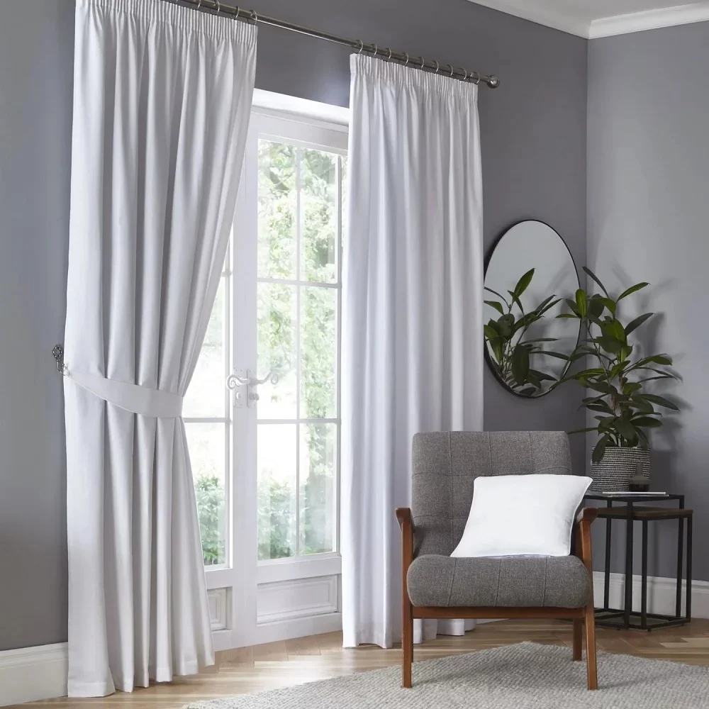 White Blackout Curtains