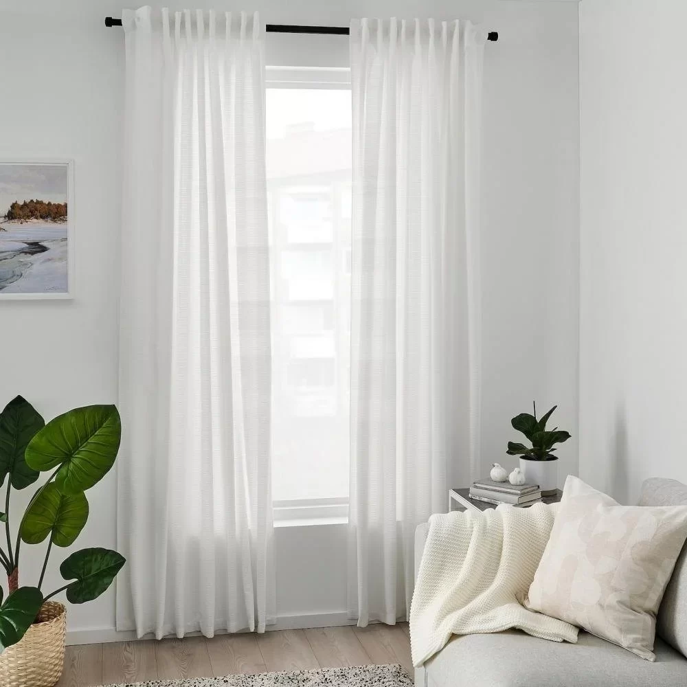White Sheer Curtains