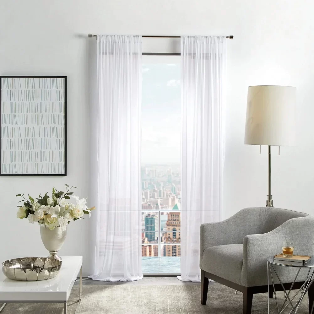 White Sheer Curtains