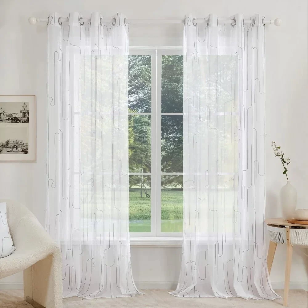 White Sheer Curtains