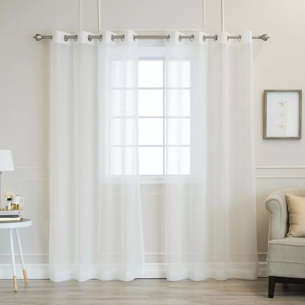 White Sheer Curtains