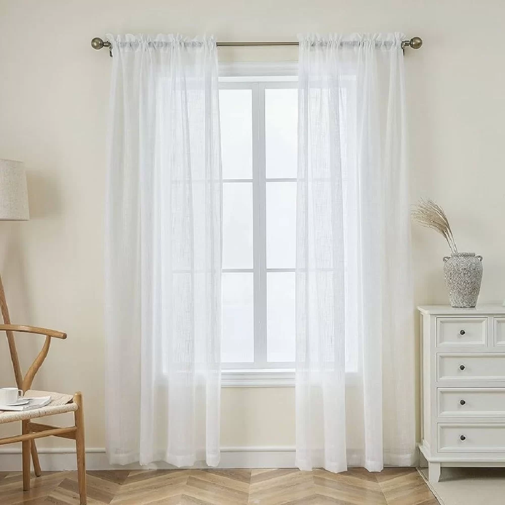 White Sheer Curtains