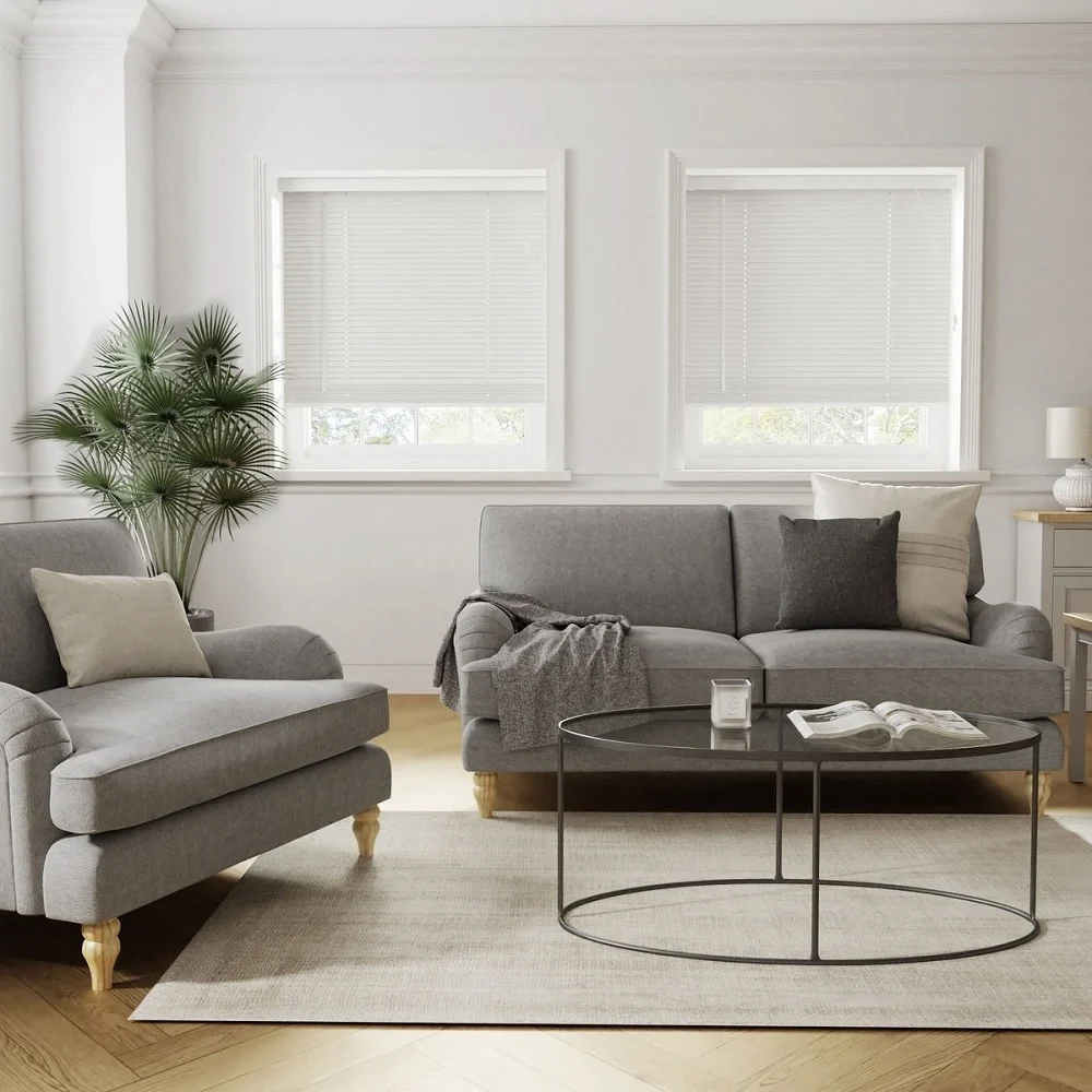 white blinds
