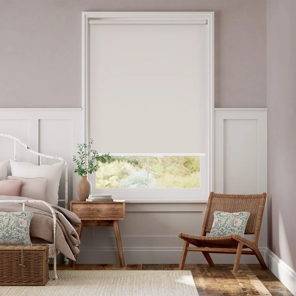 white blinds