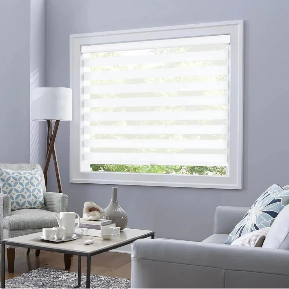white blinds