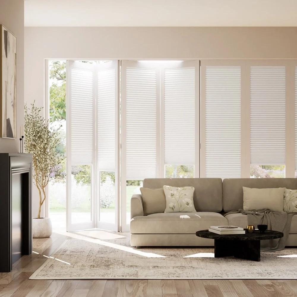 white blinds