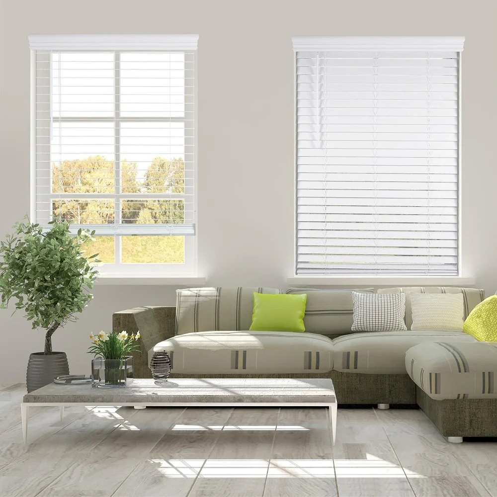 white blinds