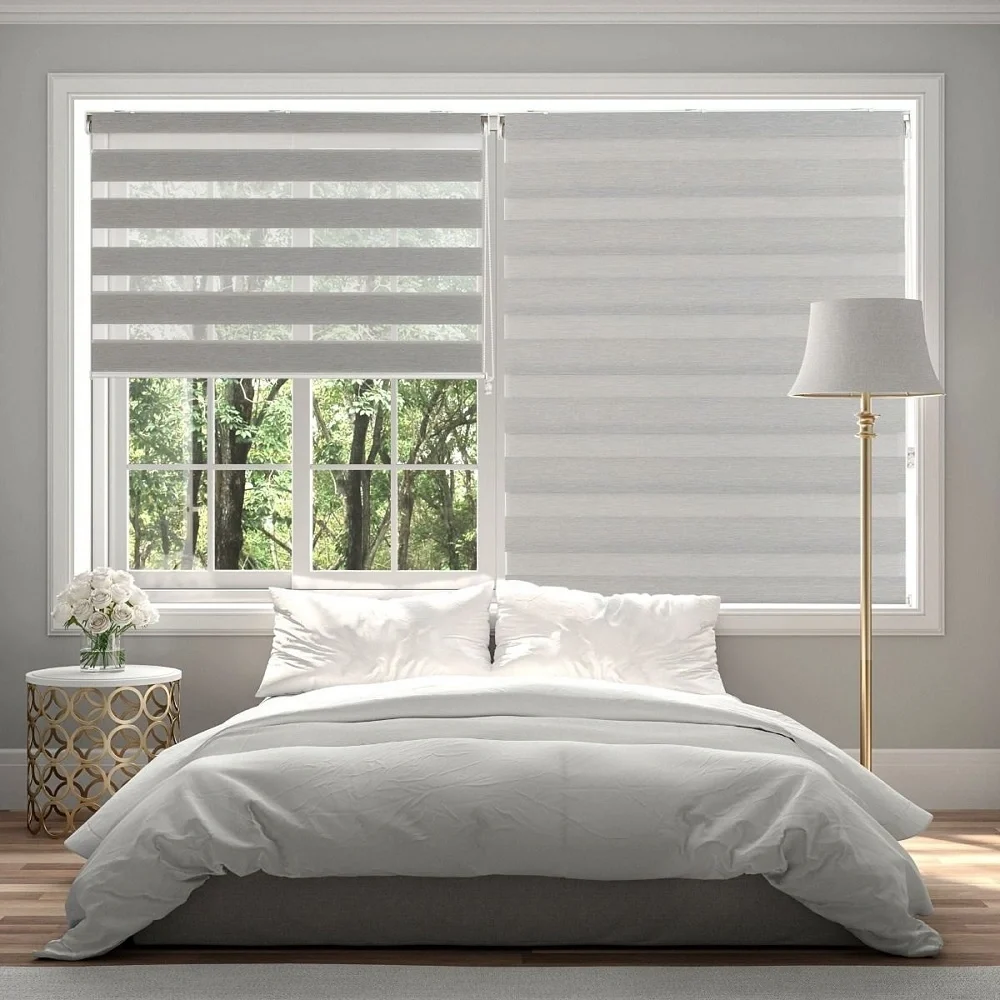 white blinds