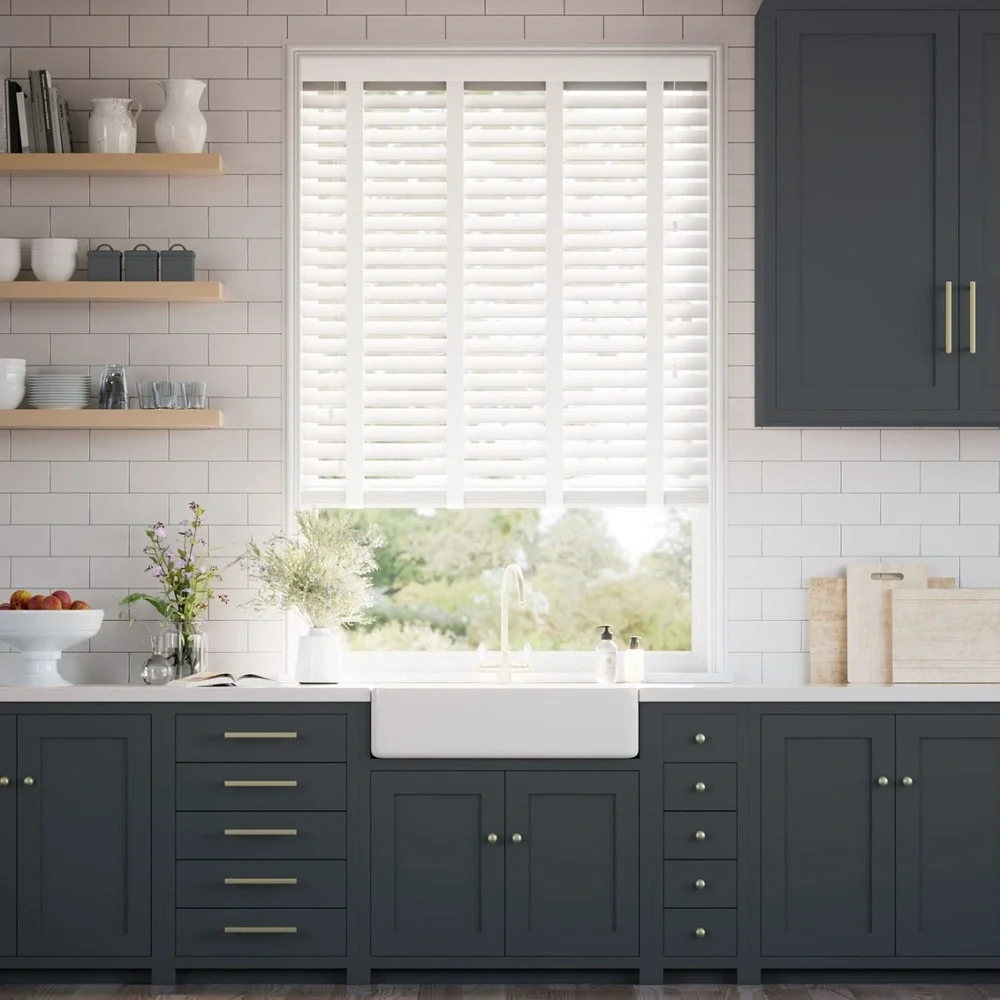 white blinds